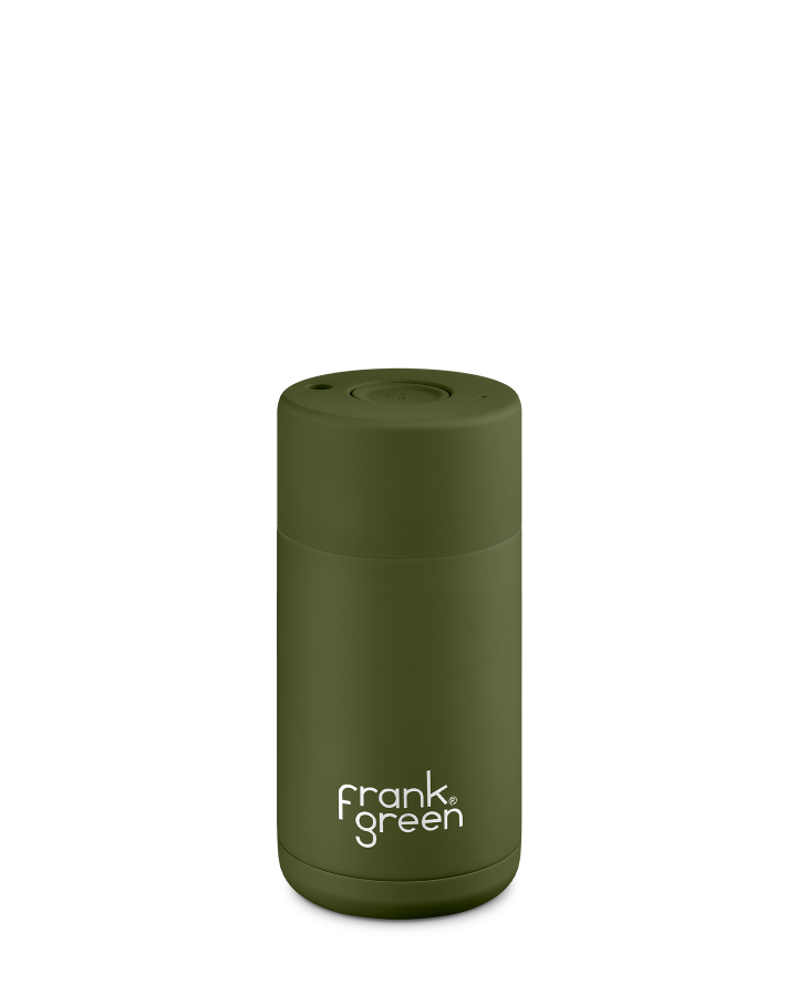 Frank Green Ceramic Reusable Cup 12oz (355ml) - Khaki