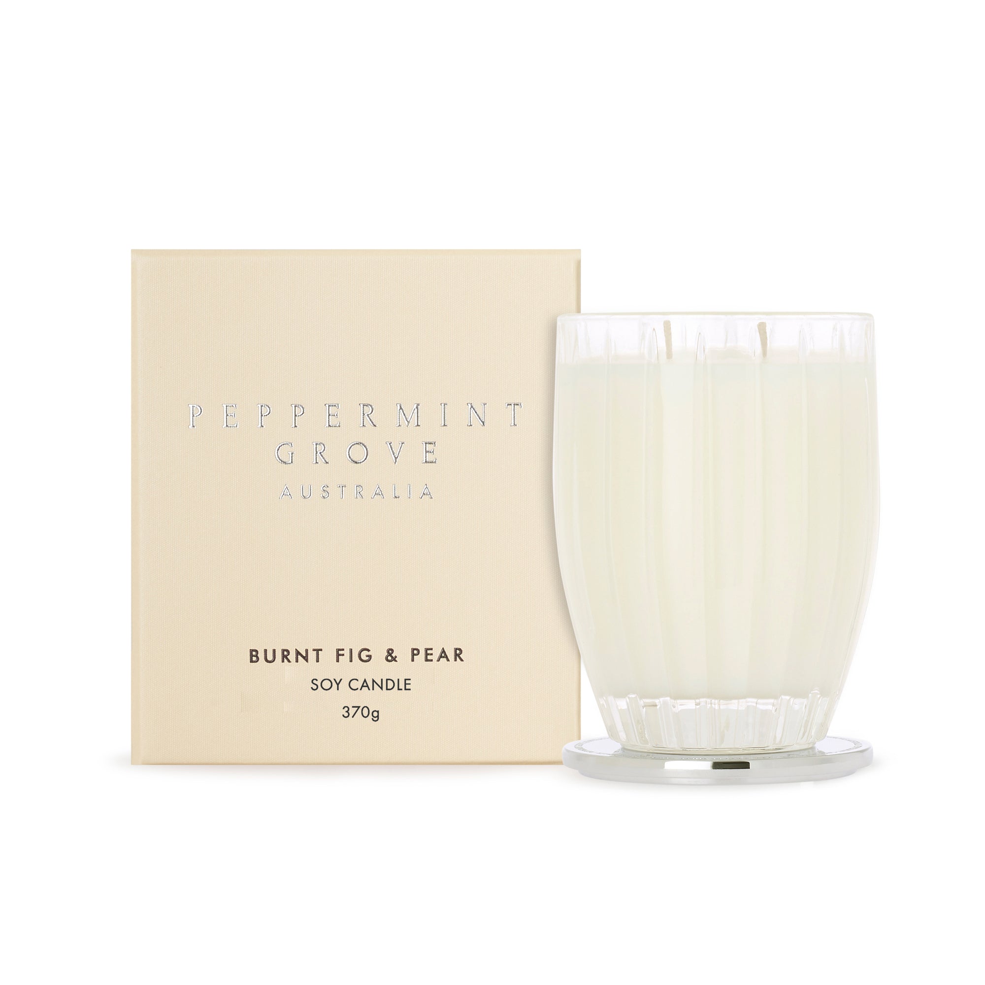 Peppermint Grove Burnt Fig & Pear Large Soy Candle 370g
