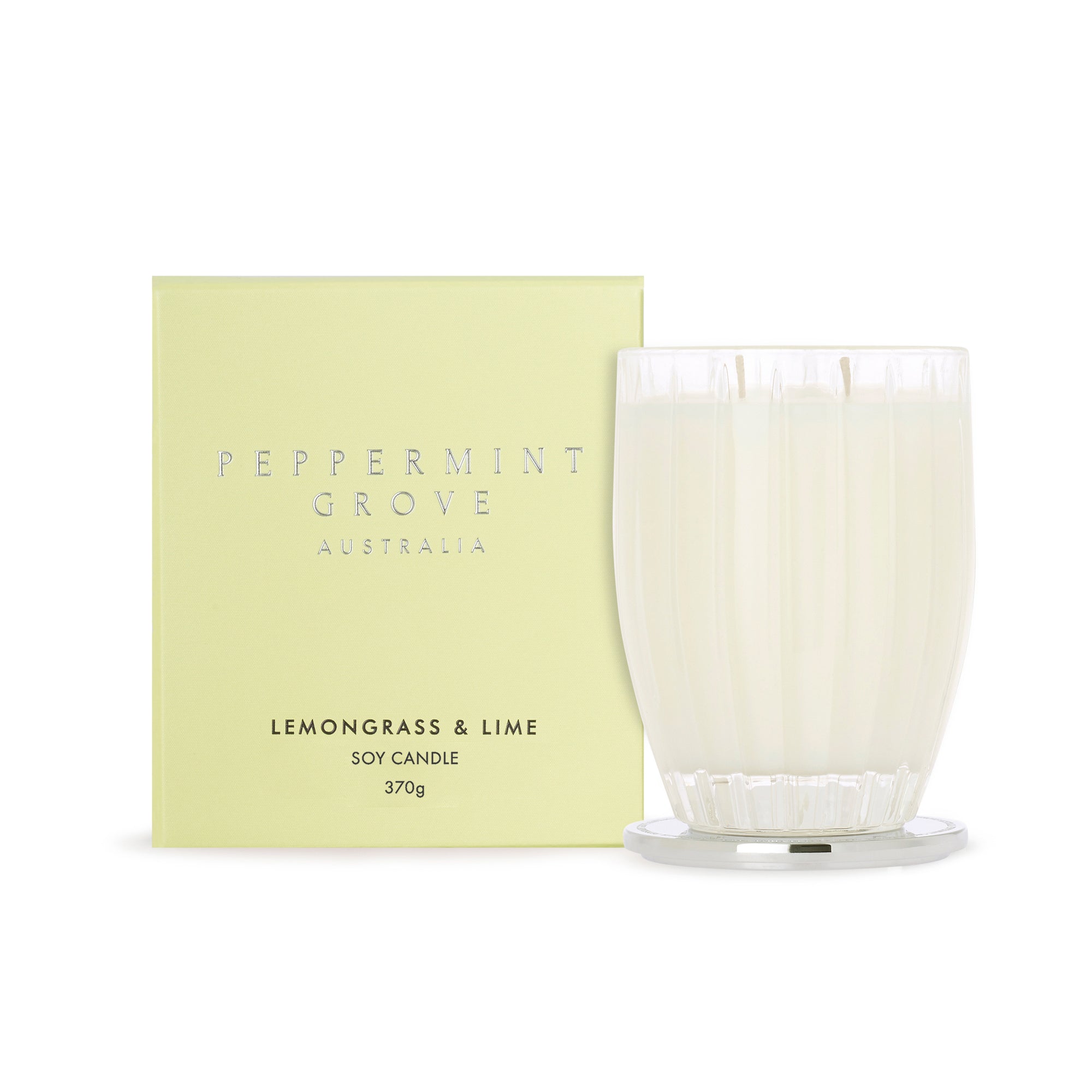 Peppermint Grove Lemongrass & Lime Large Soy Candle 370g