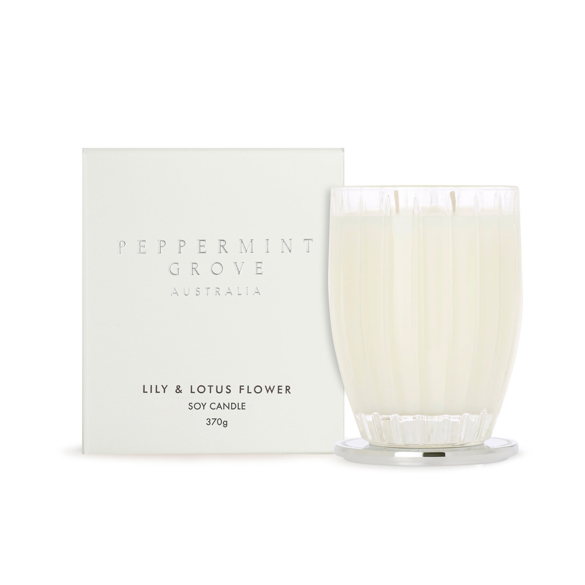 Peppermint Grove Lily & Lotus Flower Large Soy Candle 370g